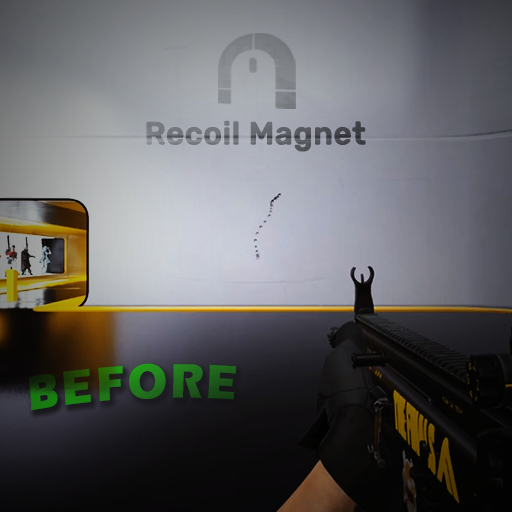 FCAR recoil pattern before using Recoil Magnet